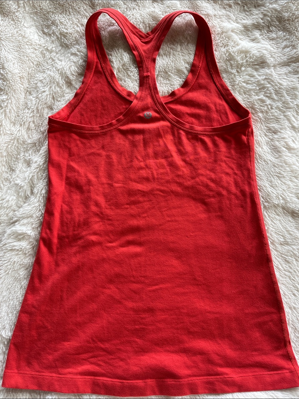 lululemon Cool RacerBack Hip Length Tank Size 6  Red